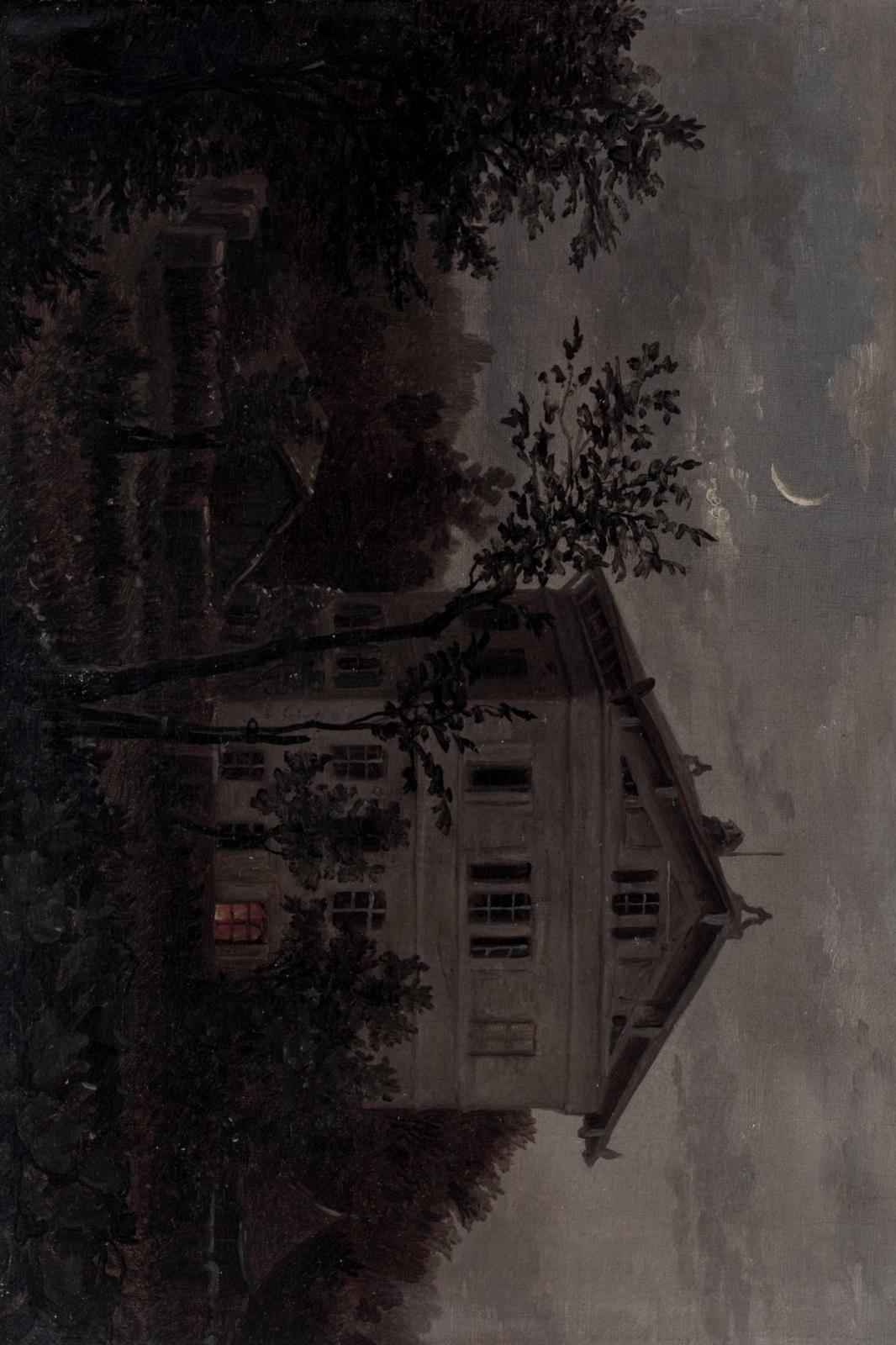 Mysterious Moonlight Manor Wall Art