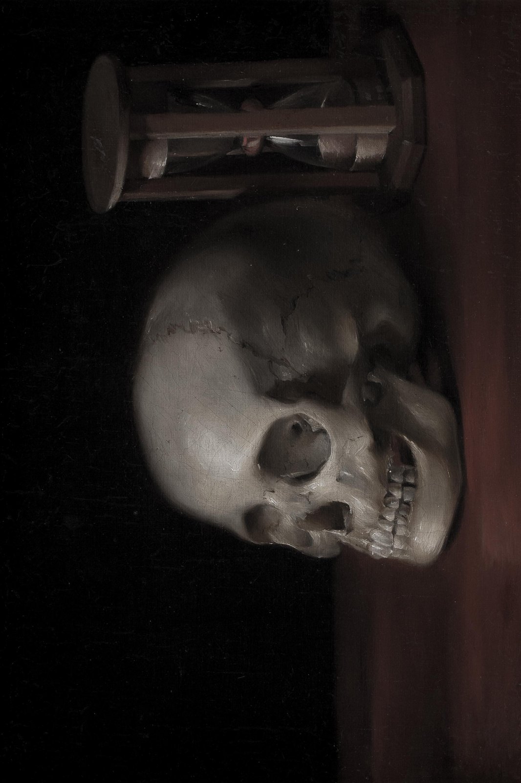 Vanitas Skull & Hourglass Wall Art