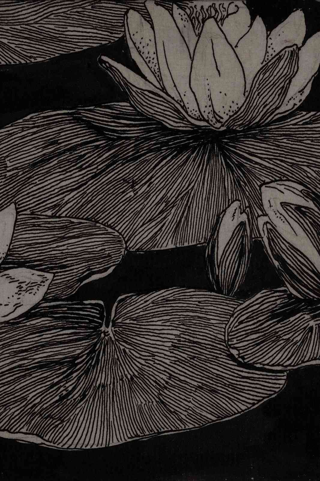Monochromatic Lily Pad Art Wall Art