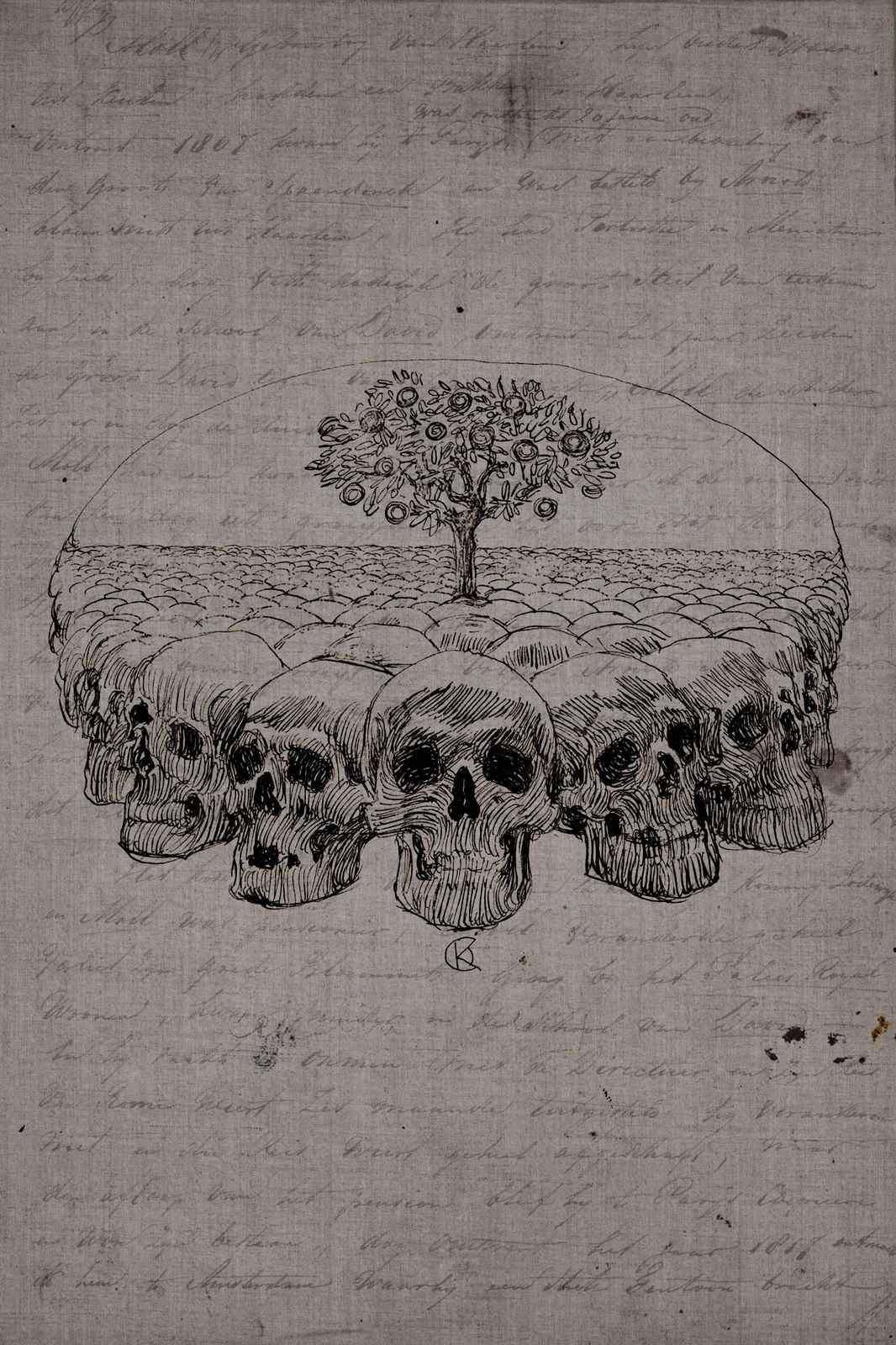 Gothic Skulls & Tree of Life Wall Art