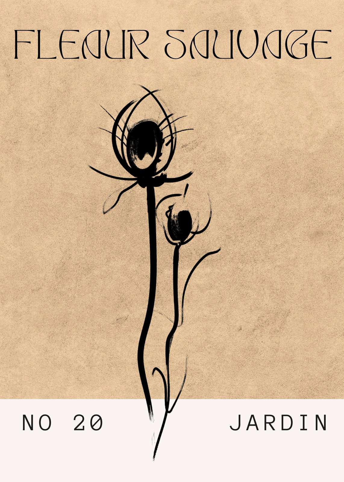 Elegant Thistle Art Print | Botanical Wall Decor Wall Art
