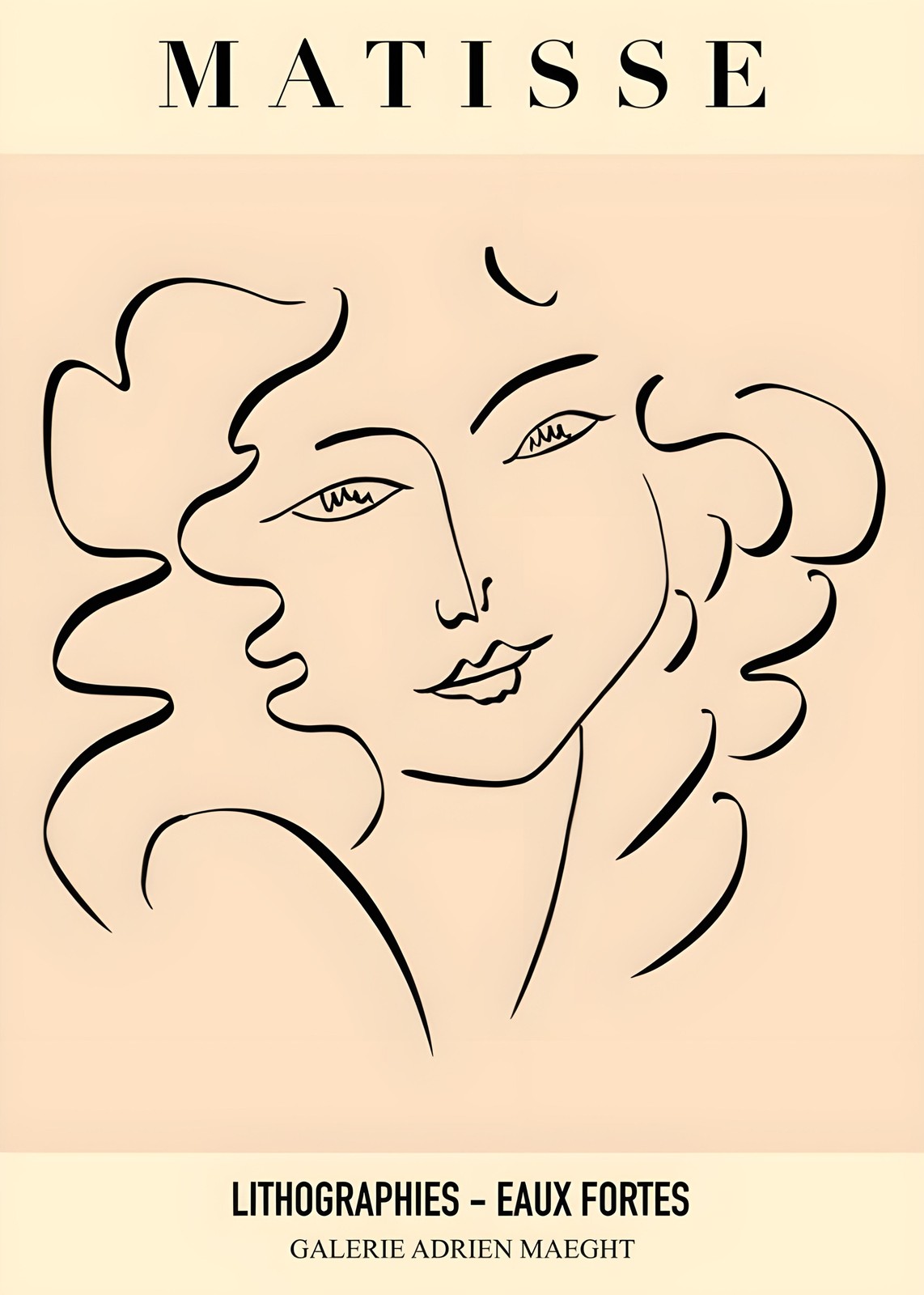Matisse Face Line Art Wall Art