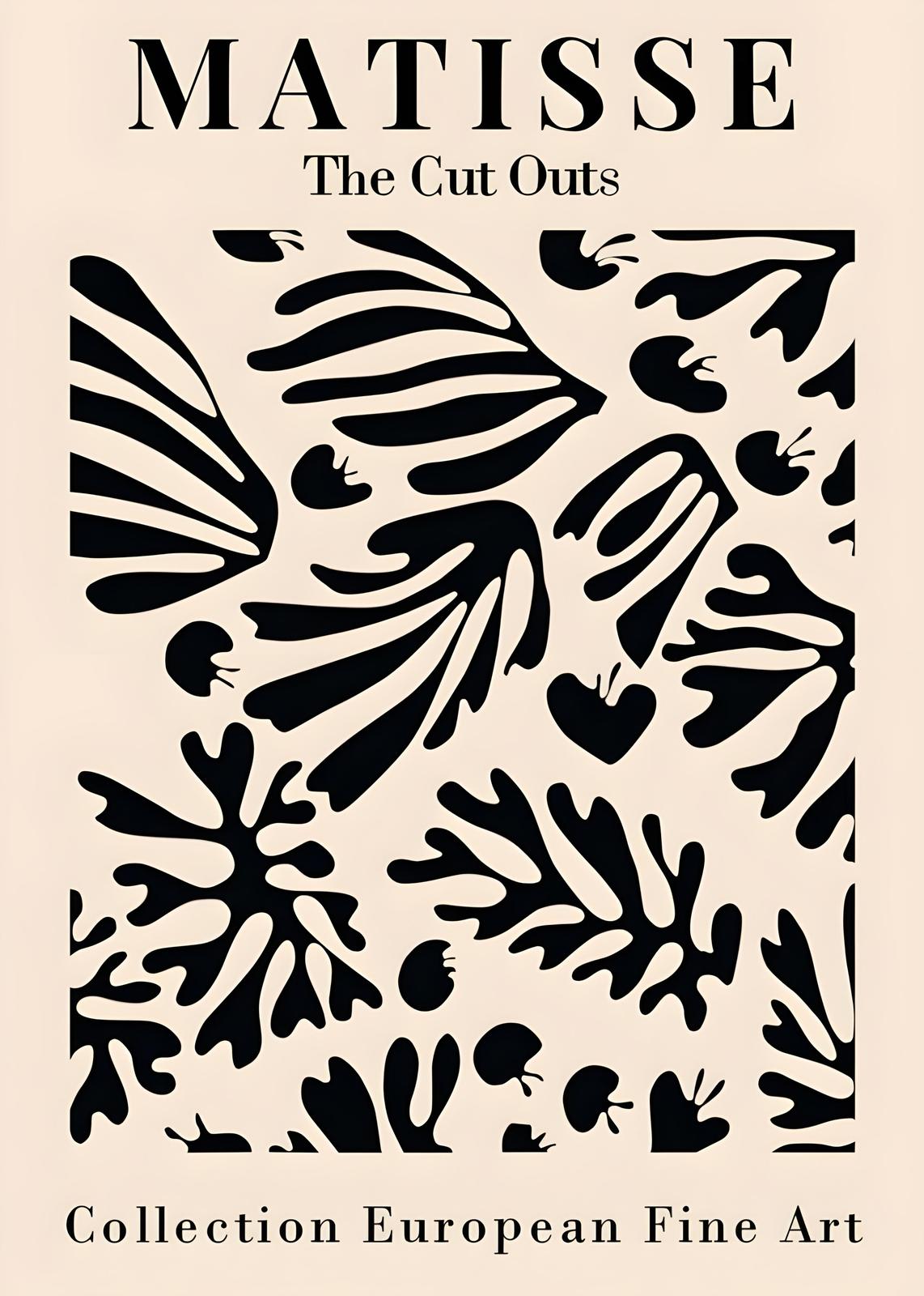 Matisse Cut Outs Black Botanical Wall Art