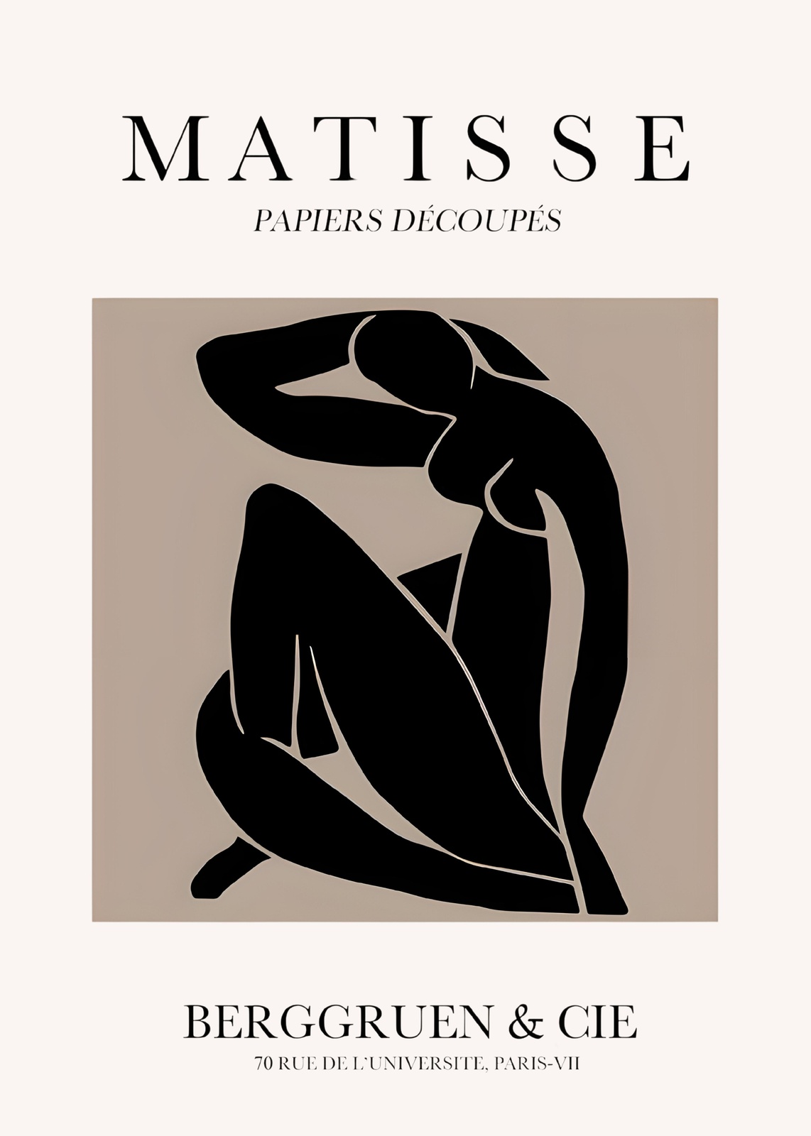 Matisse Inspired Figure Black Cut Out Wall Art