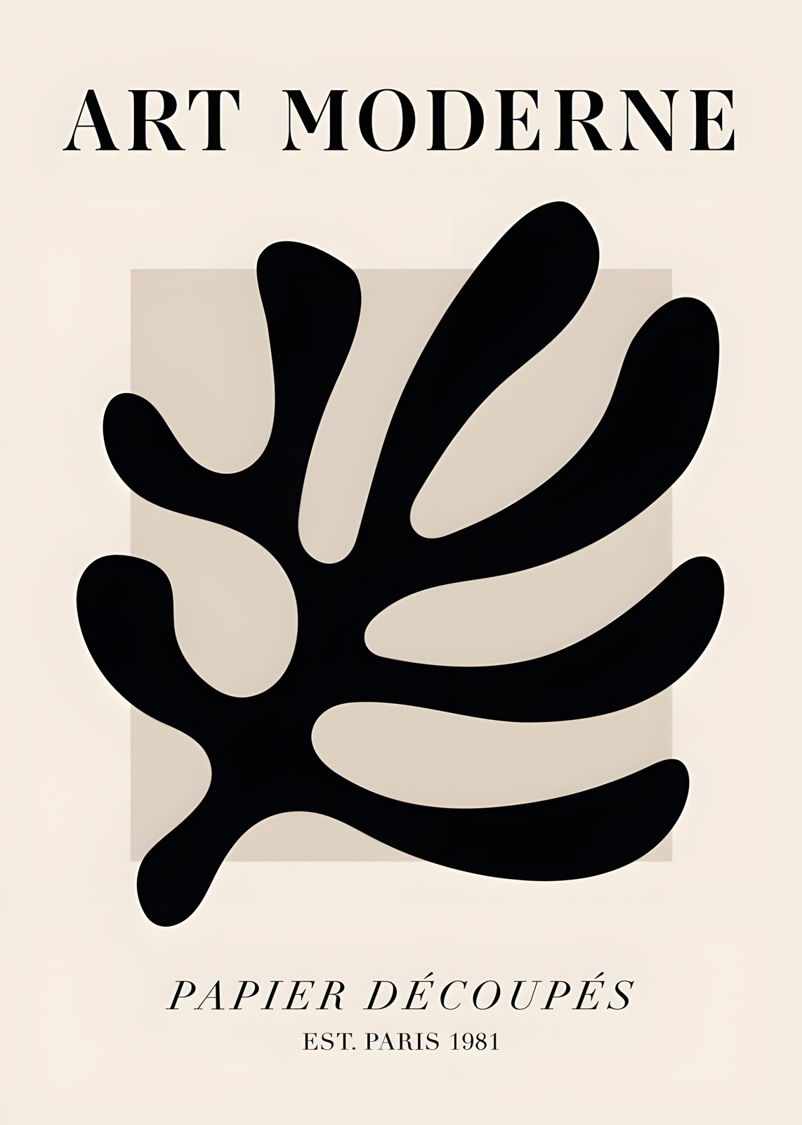 Abstract Botanical Art Moderne Wall Art