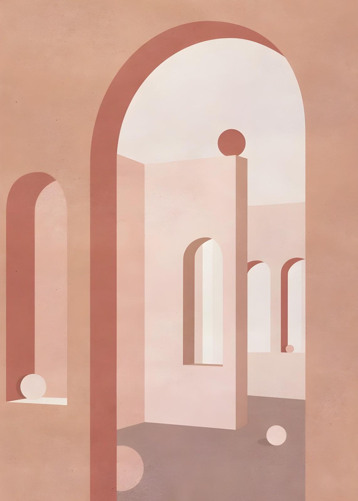 Modern Abstract Archway Wall Art Wall Art