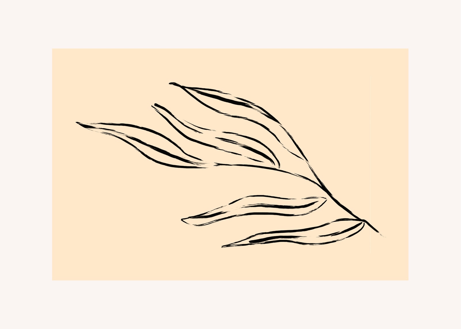 Minimalist Botanical Line Art Wall Art