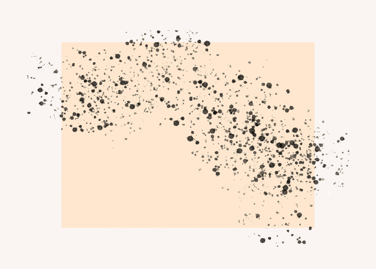 Abstract Splatter Beige Minimalist Wall Art