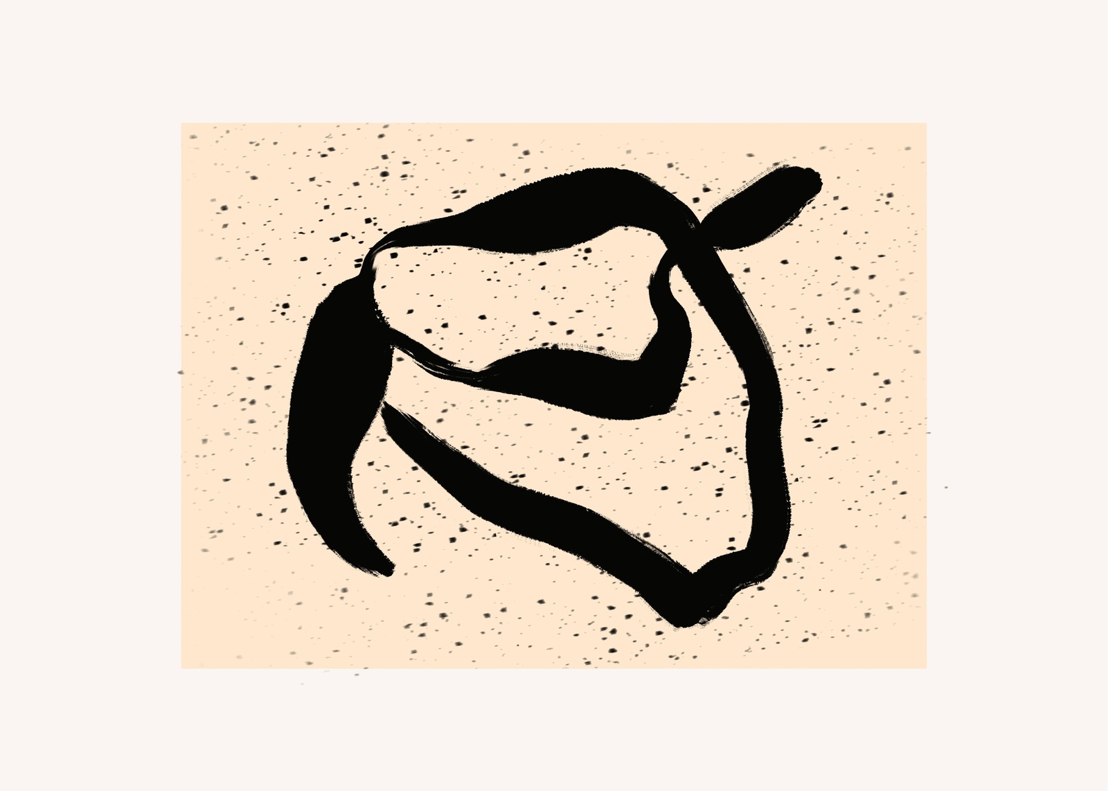 Abstract Ink Splash Modern Art Wall Art