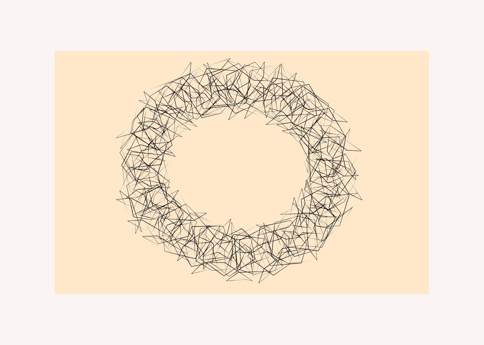 Abstract Geometric Burst Wall Art