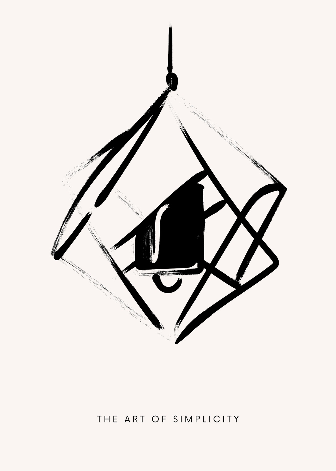 Abstract Bell Lantern Wall Art