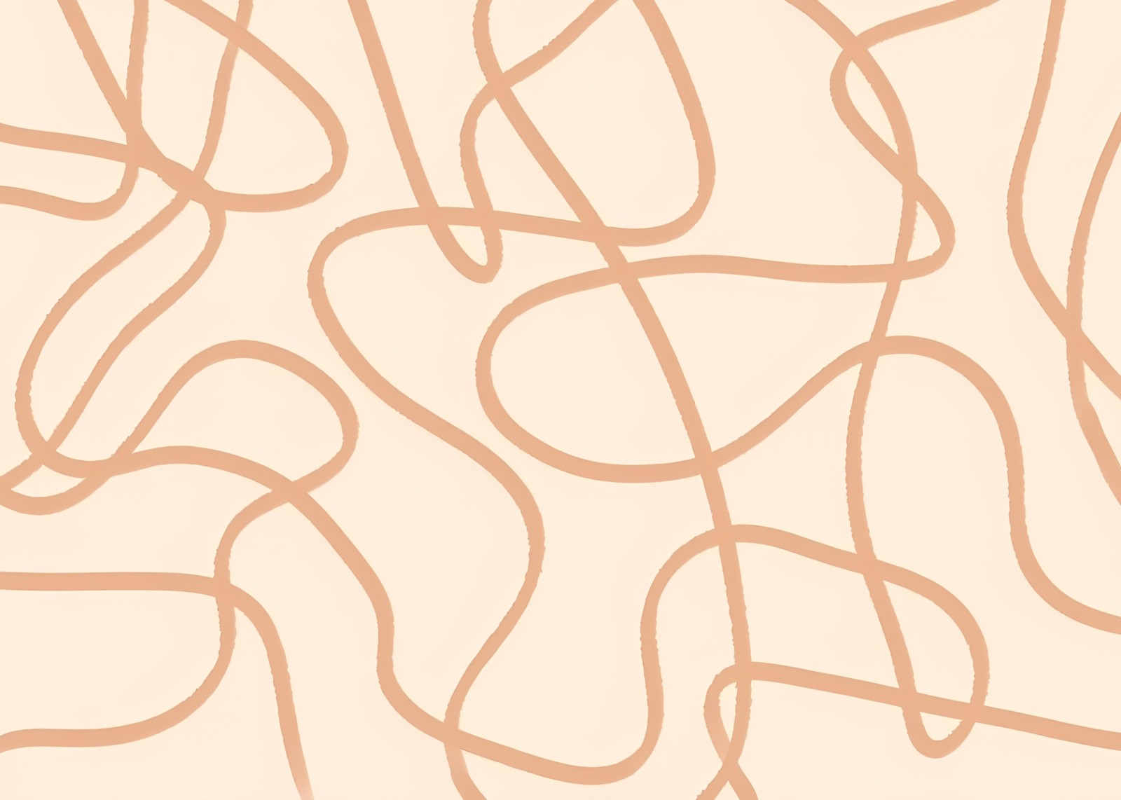 Abstract Swirls Mid Century Modern Wall Art