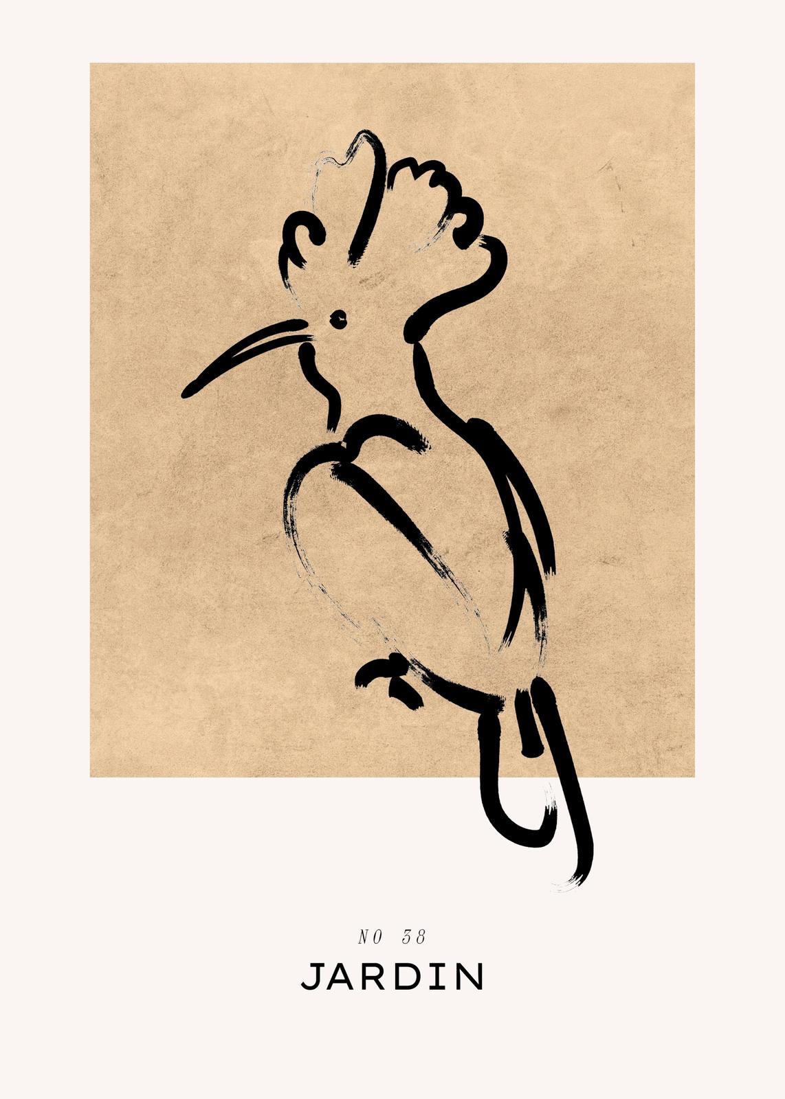 Minimalist Bird Art Wall Art | Jardin Collection