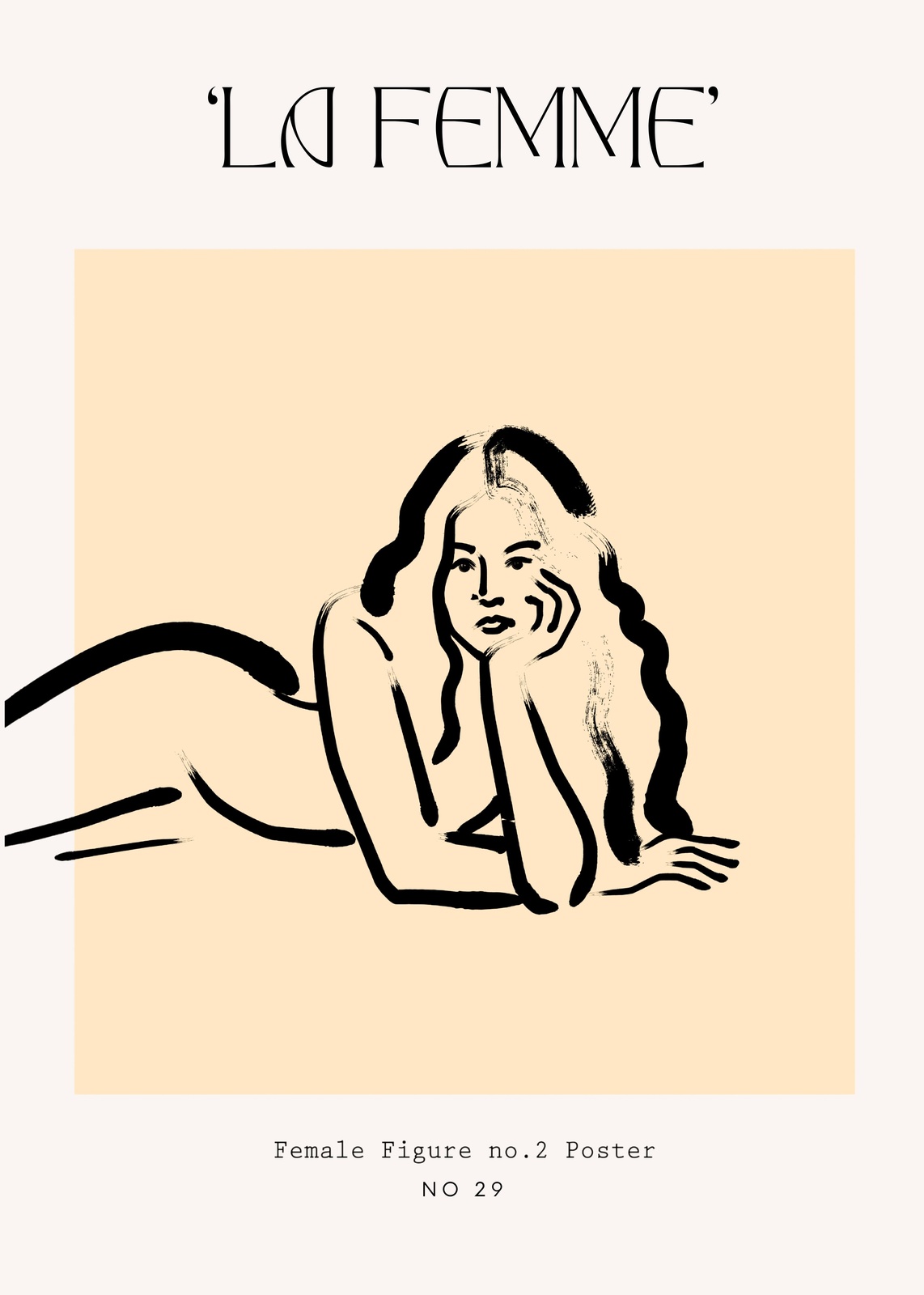 La Femme Nude Figure Wall Art