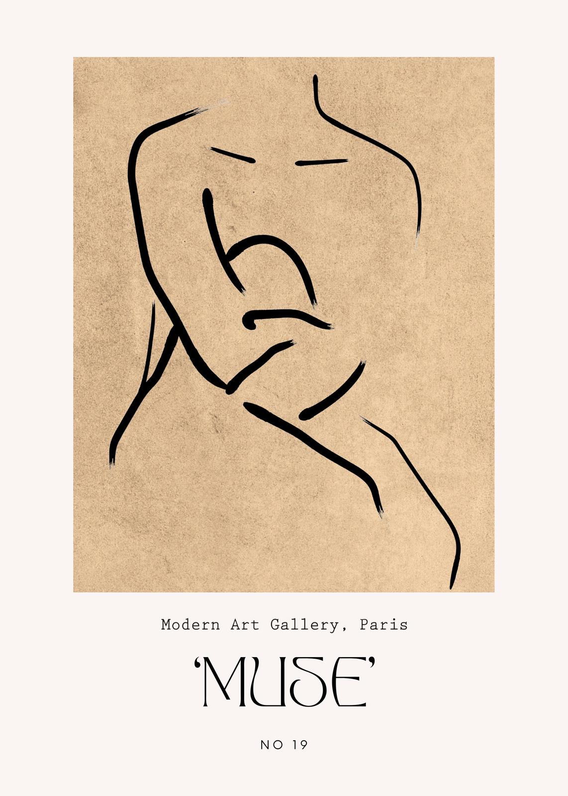 Minimalist Muse Line Art Wall Art