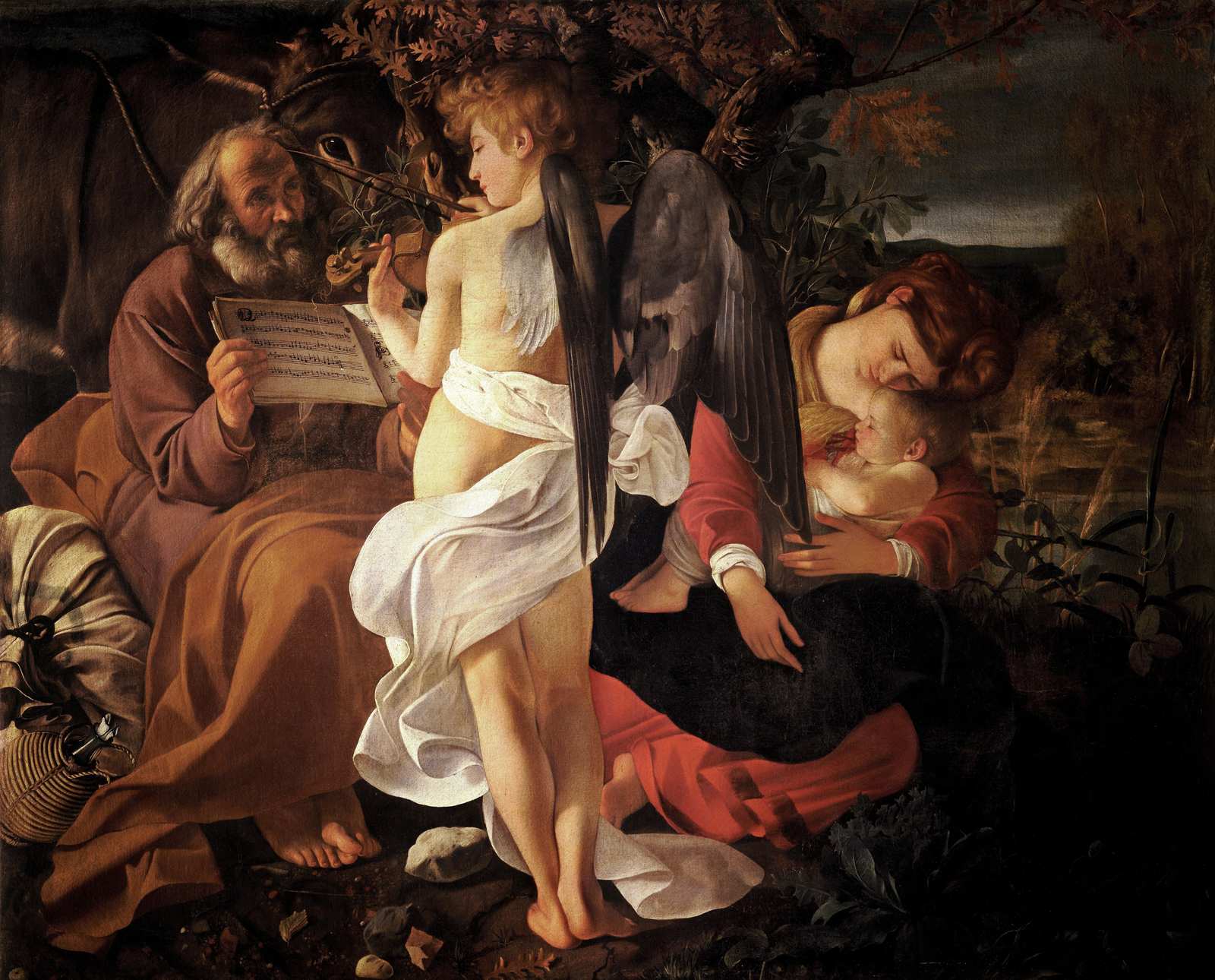 Renaissance Angel Serenade Holy Family Wall Art
