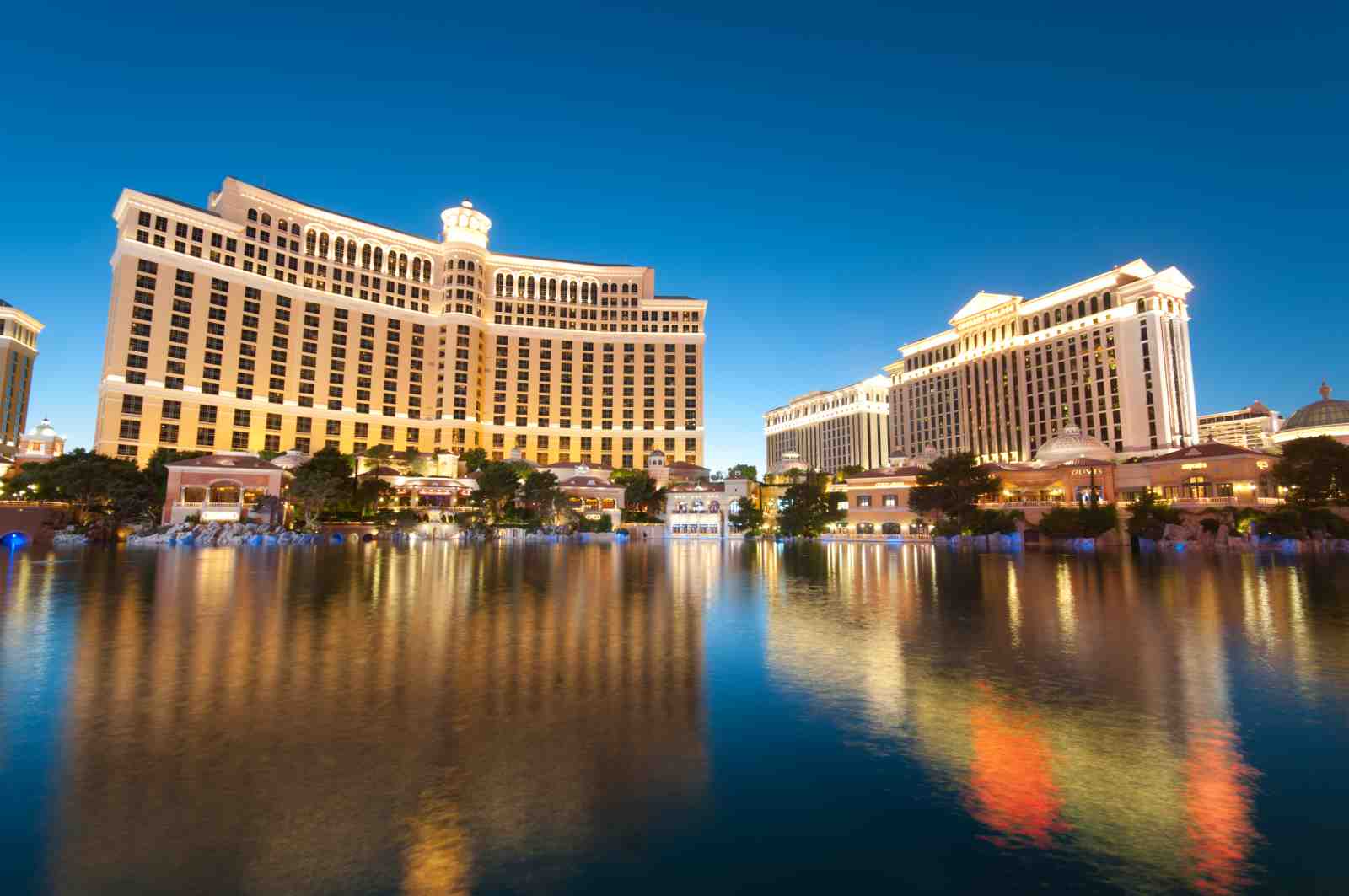 Elegant Vegas Skyline Reflection Wall Art