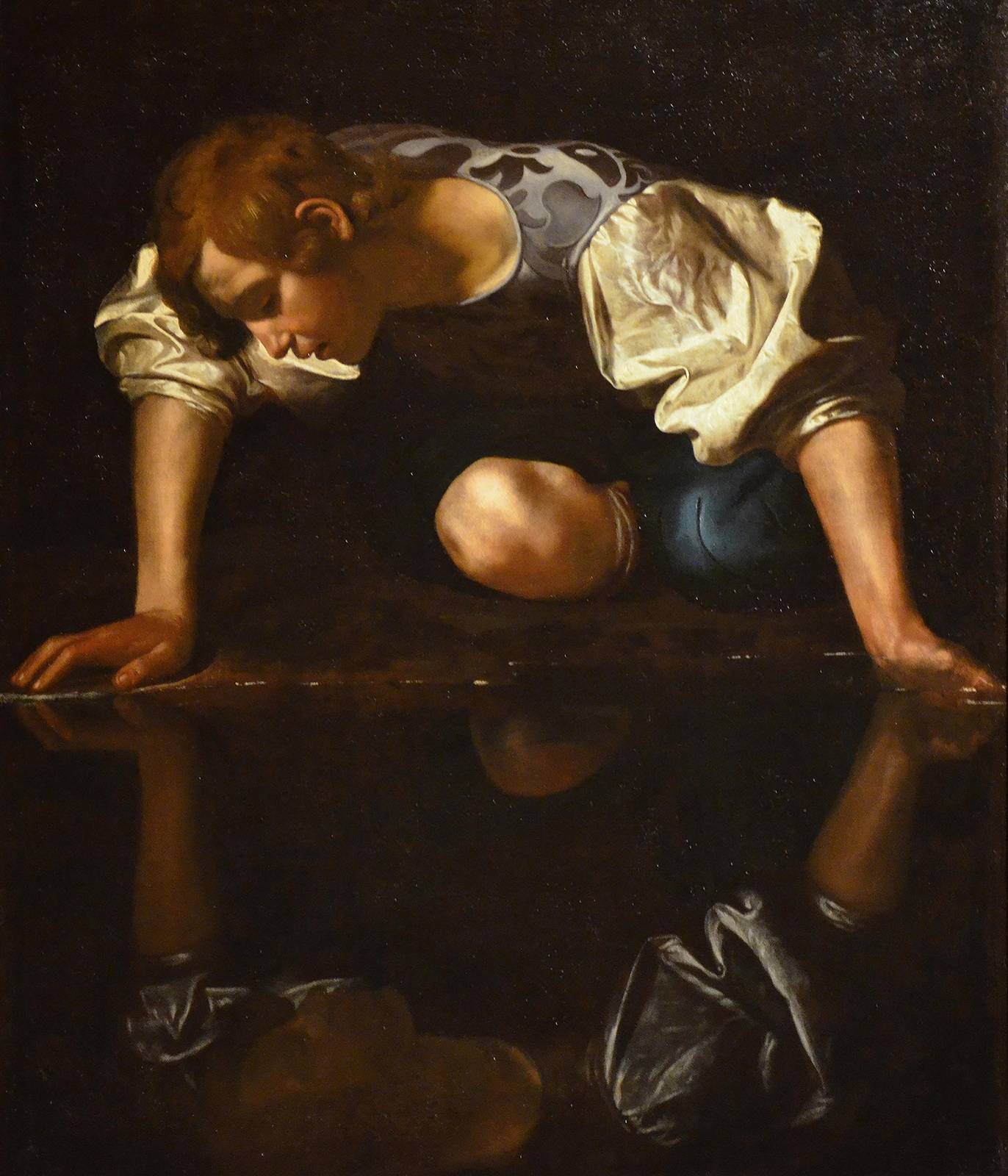 Narcissus by Caravaggio Wall Art - Baroque Art
