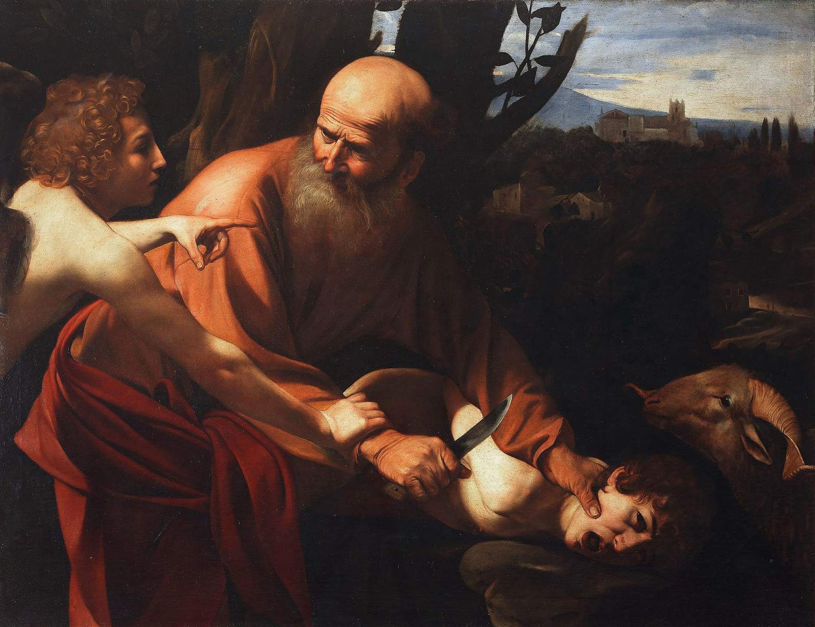 Sacrifice of Isaac Baroque Masterpiece Wall Art