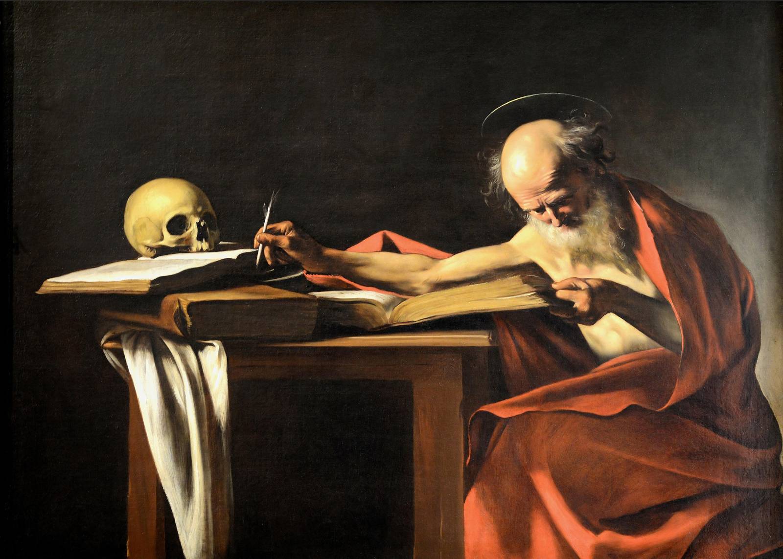 St. Jerome Contemplating Life & Death Wall Art