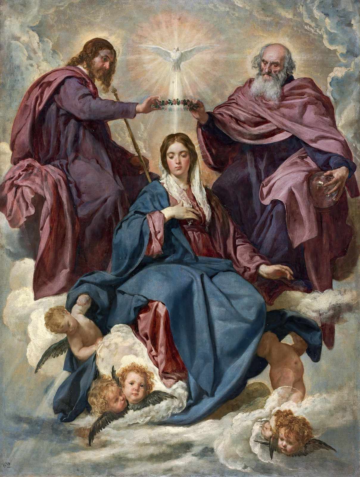 Divine Coronation Religious Art Wall Art