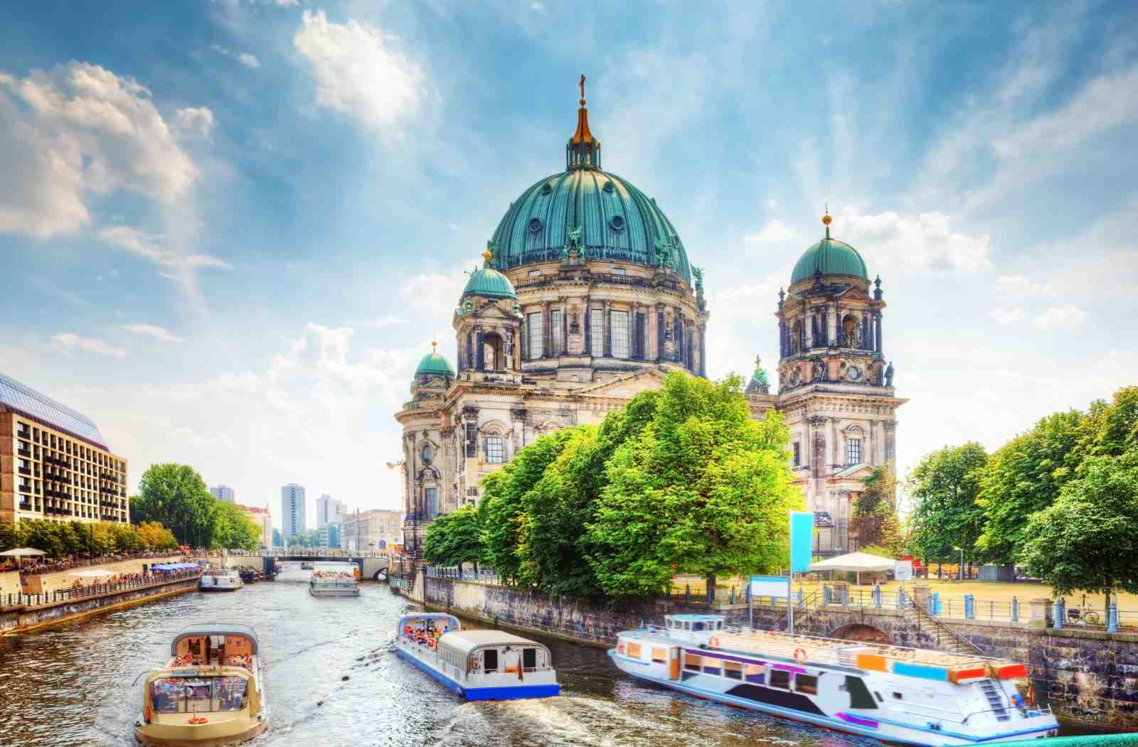 Berlin Cathedral River Cruise Wall Art