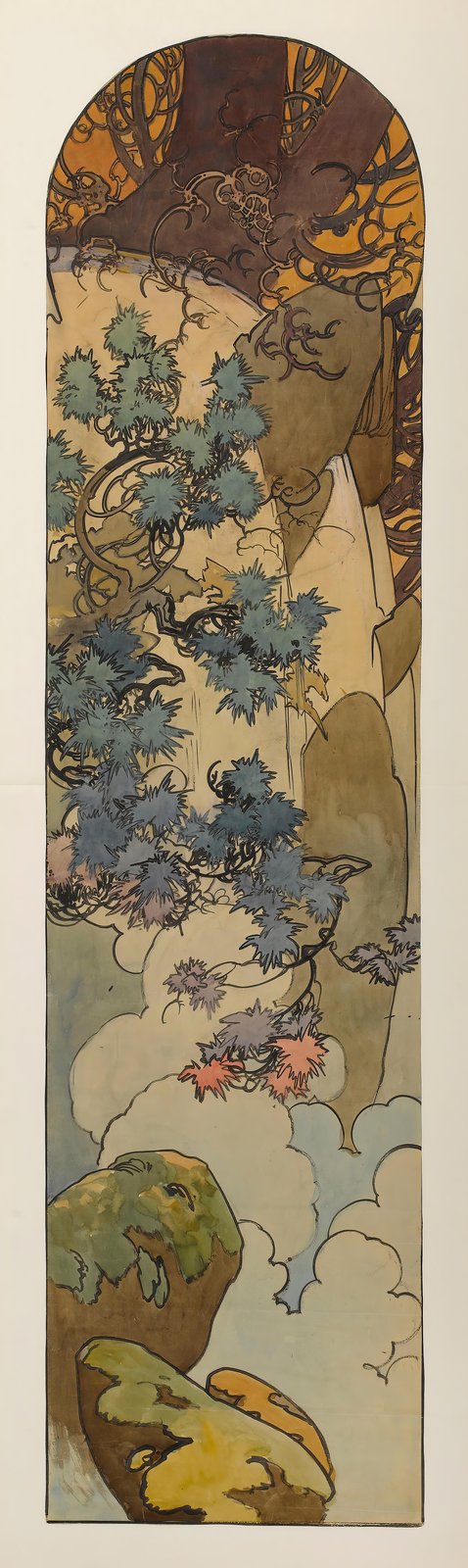 Art Nouveau Nature Landscape Wall Art