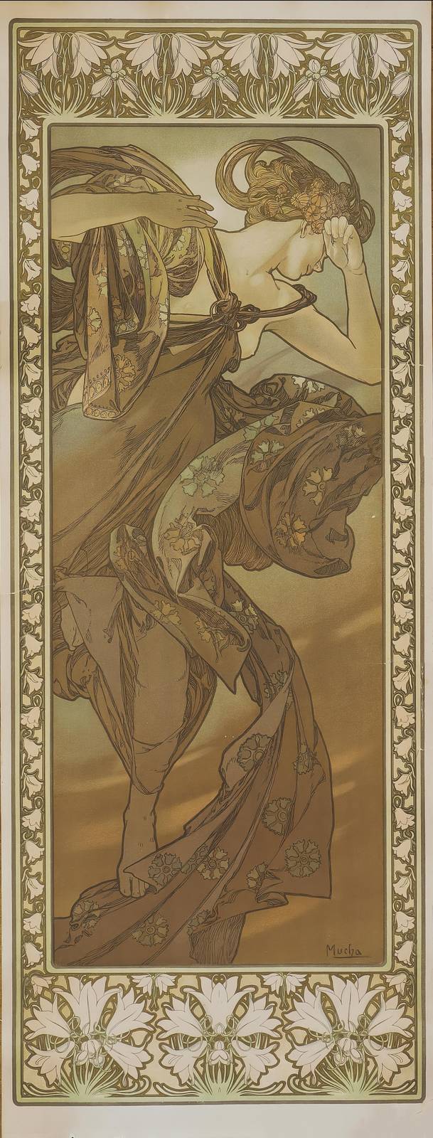 Elegant Art Nouveau Lady Wall Art