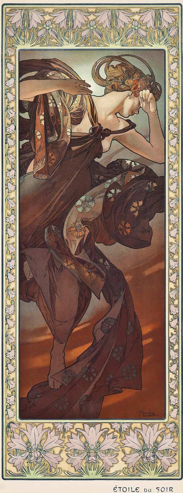 Art Nouveau "Evening Star" by Mucha Wall Art