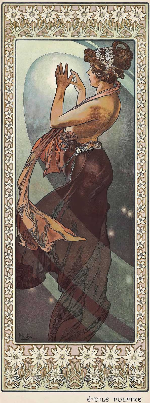 Art Nouveau Star Goddess Wall Art