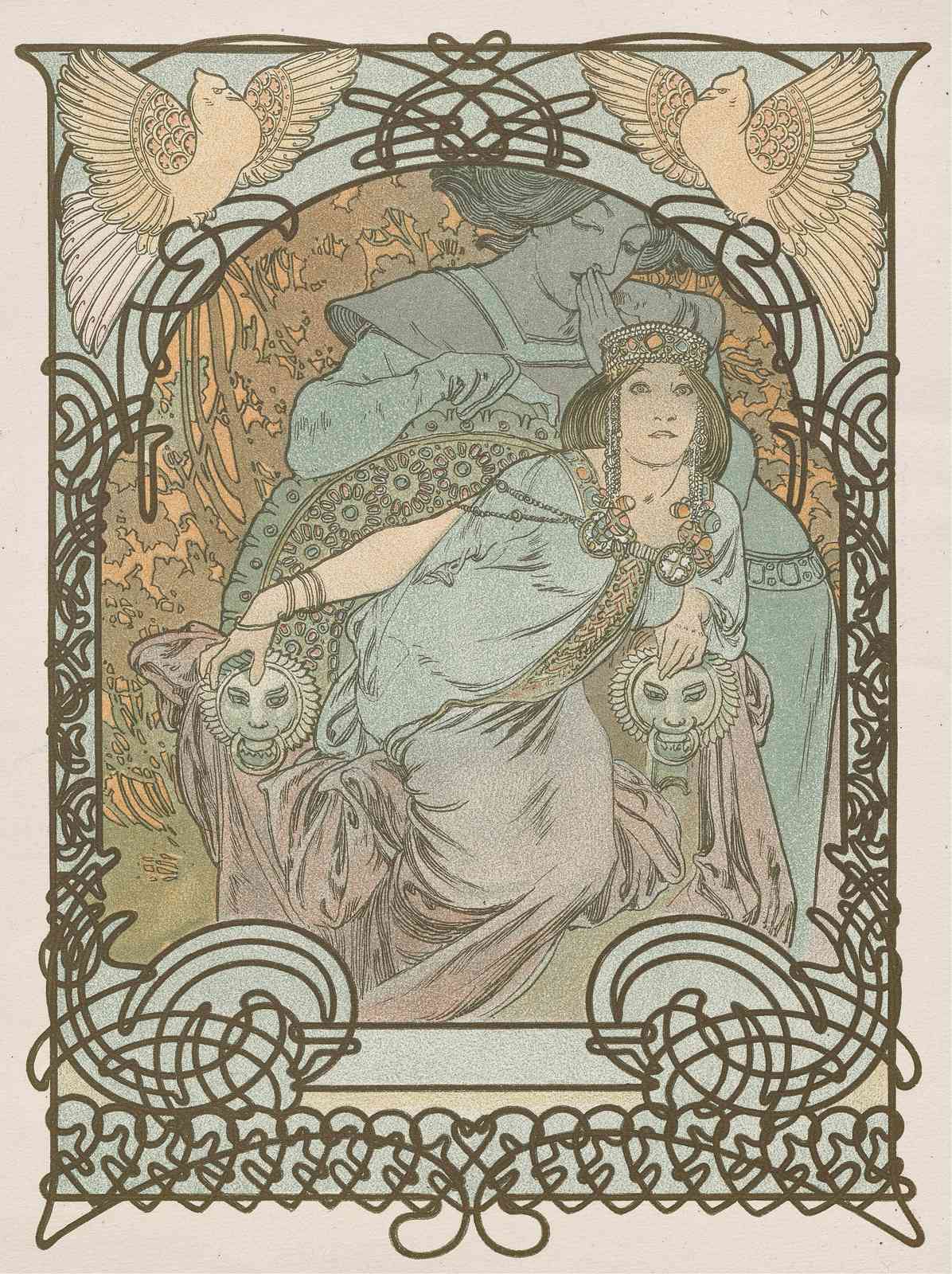 Art Nouveau Oracle Oracle Mask Wall Art