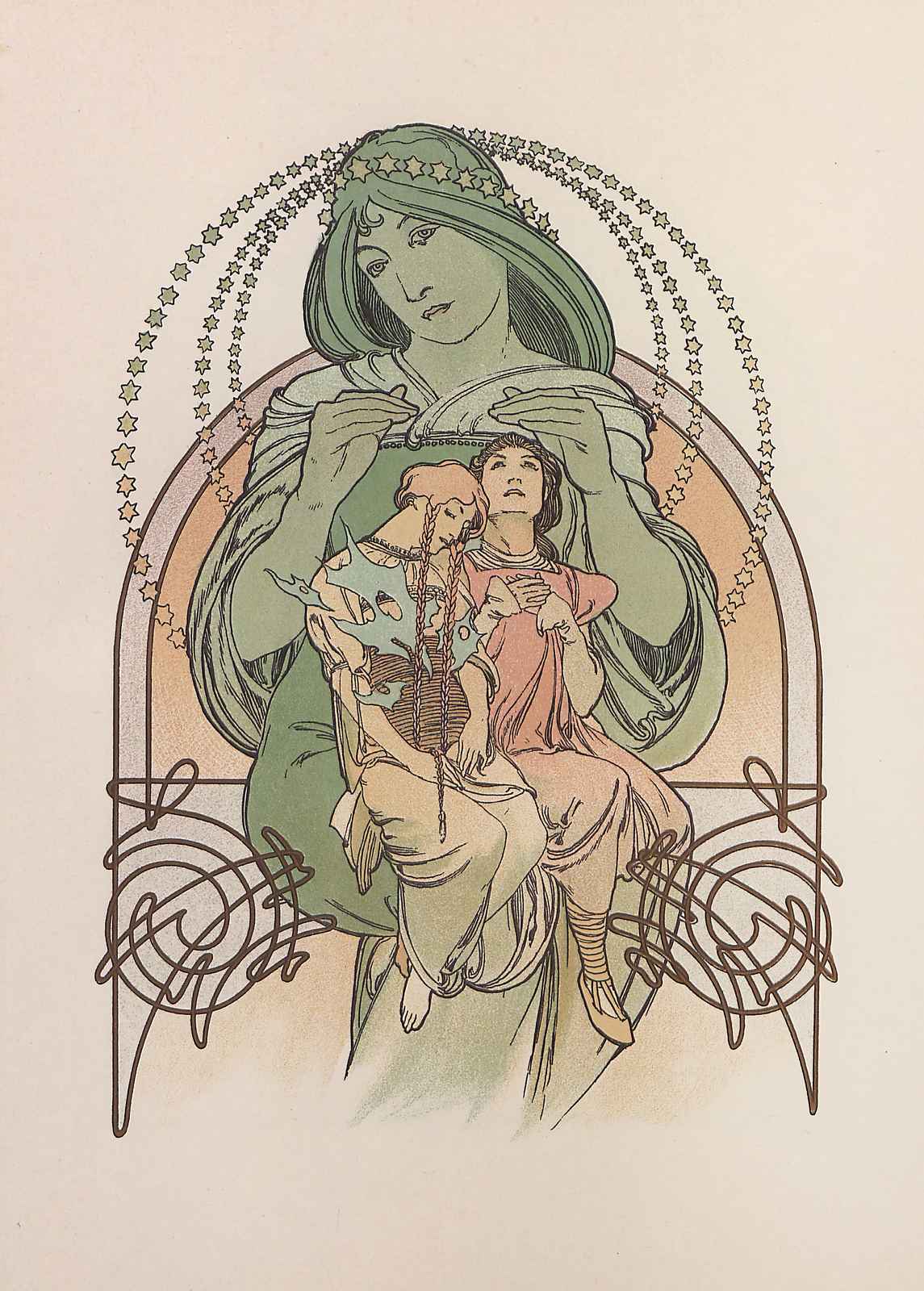 Art Nouveau Mother & Child Wall Art