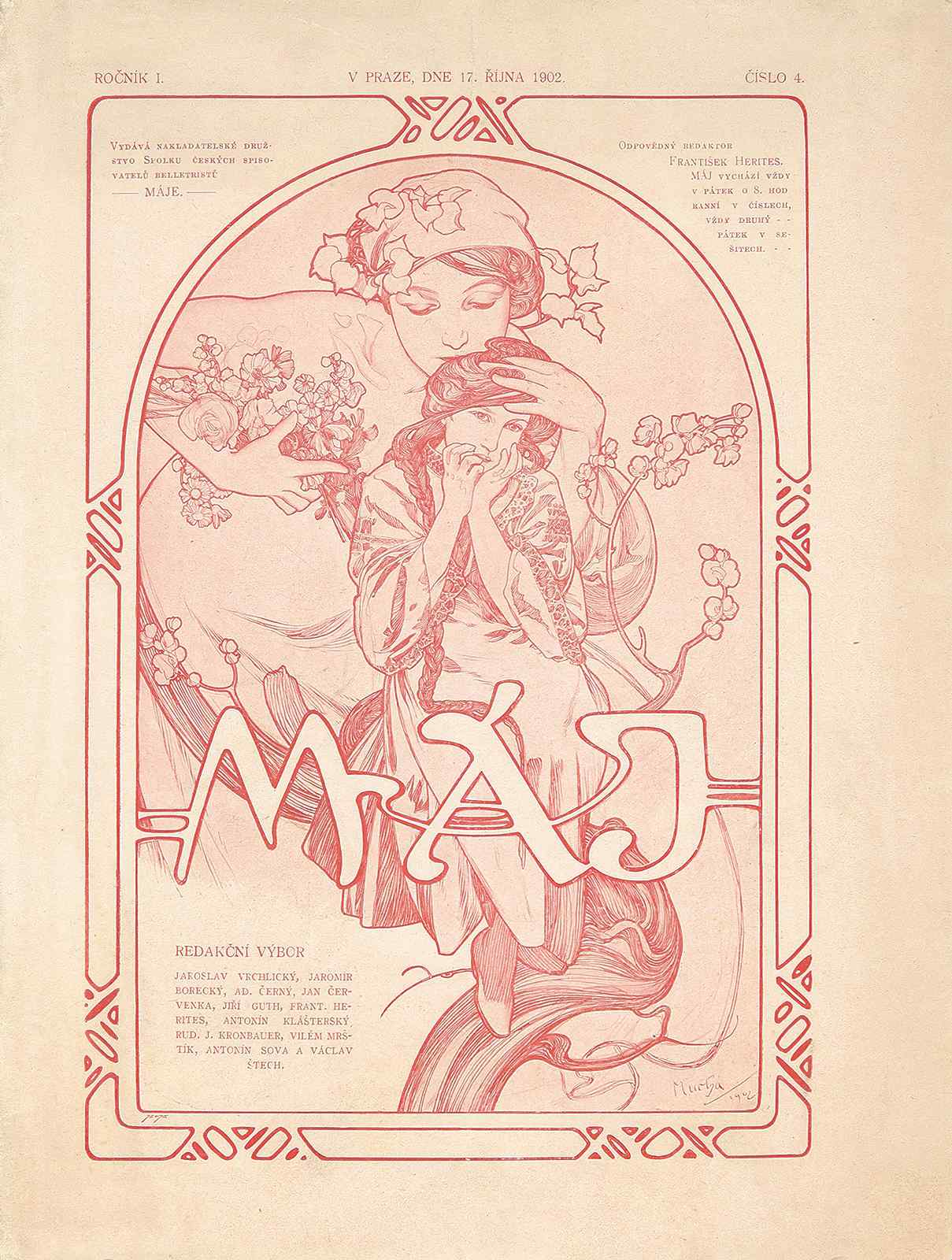 Vintage Art Nouveau Woman & Child Wall Art