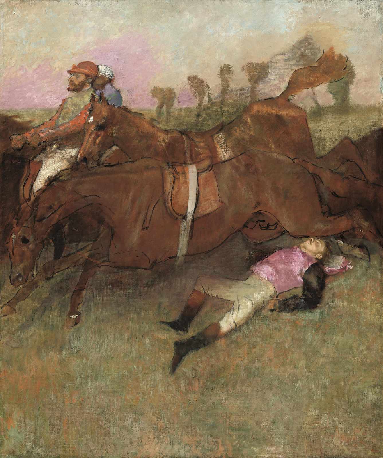 Jockey and Fallen Horse Wall Art