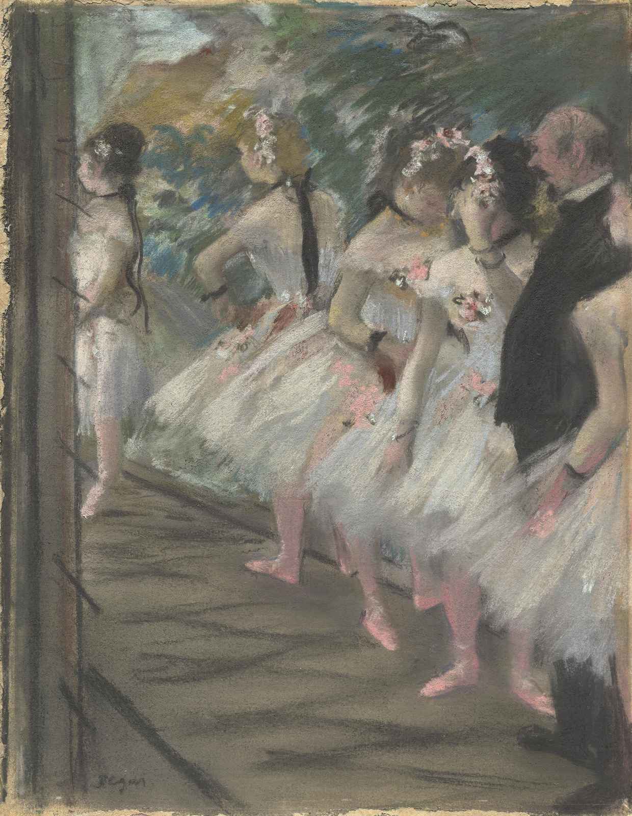 Dancers at the Barre Impressionist Ballet Wall Art