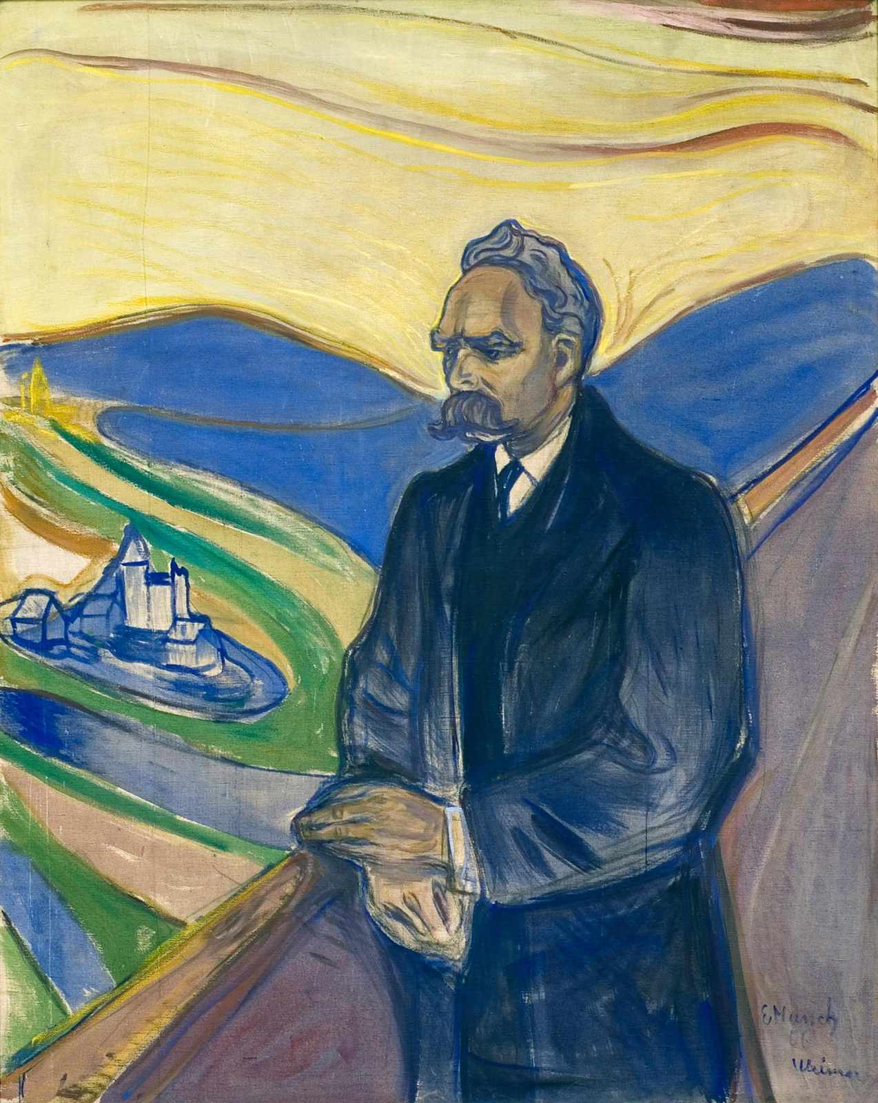 Nietzsche's Contemplation Edvard Munch Wall Art