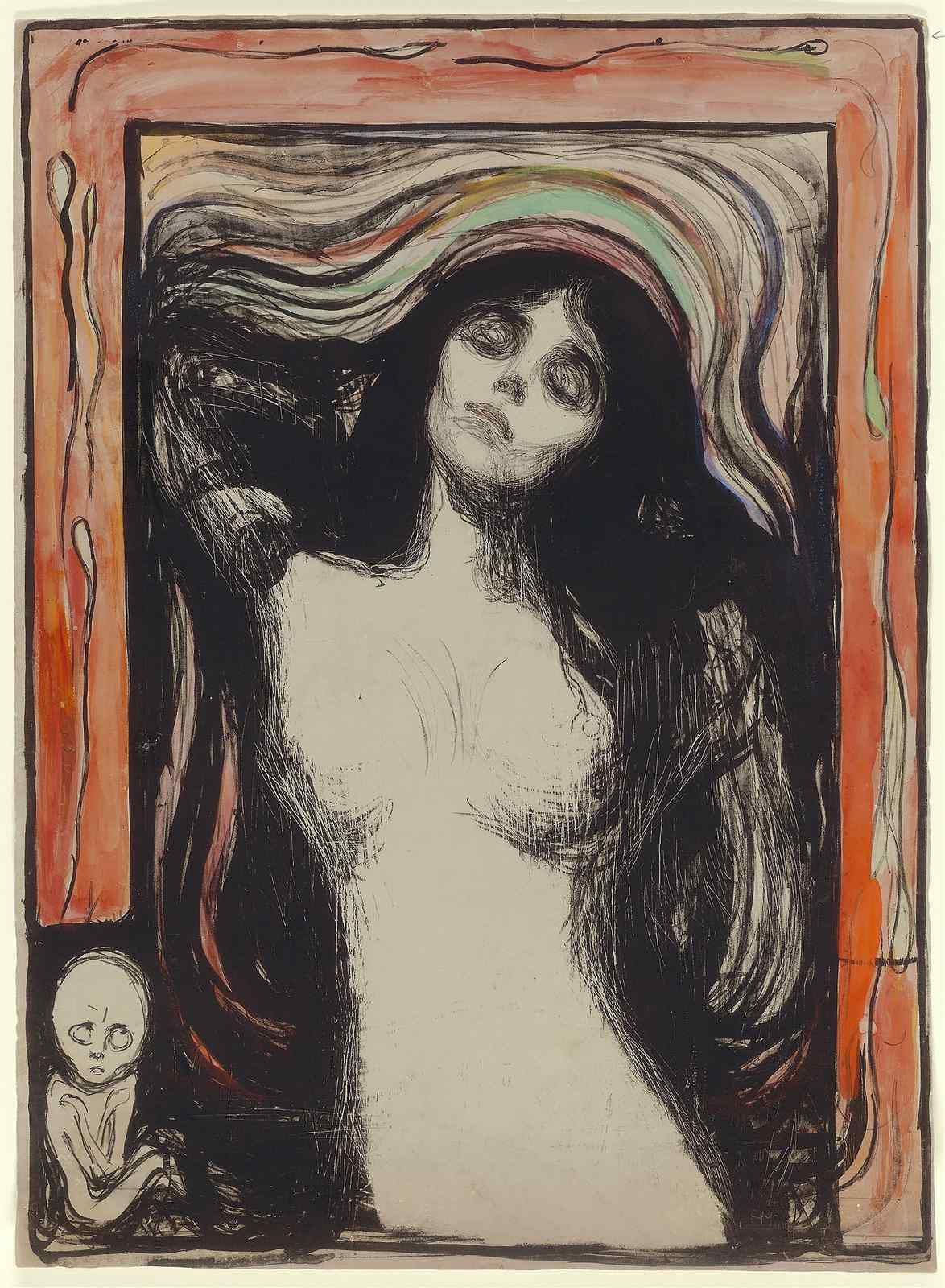 Madonna and Child Expressionist Wall Art
