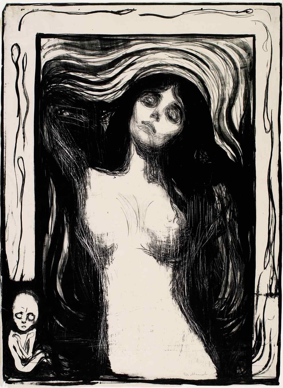Evocative Madonna Edvard Munch Wall Art