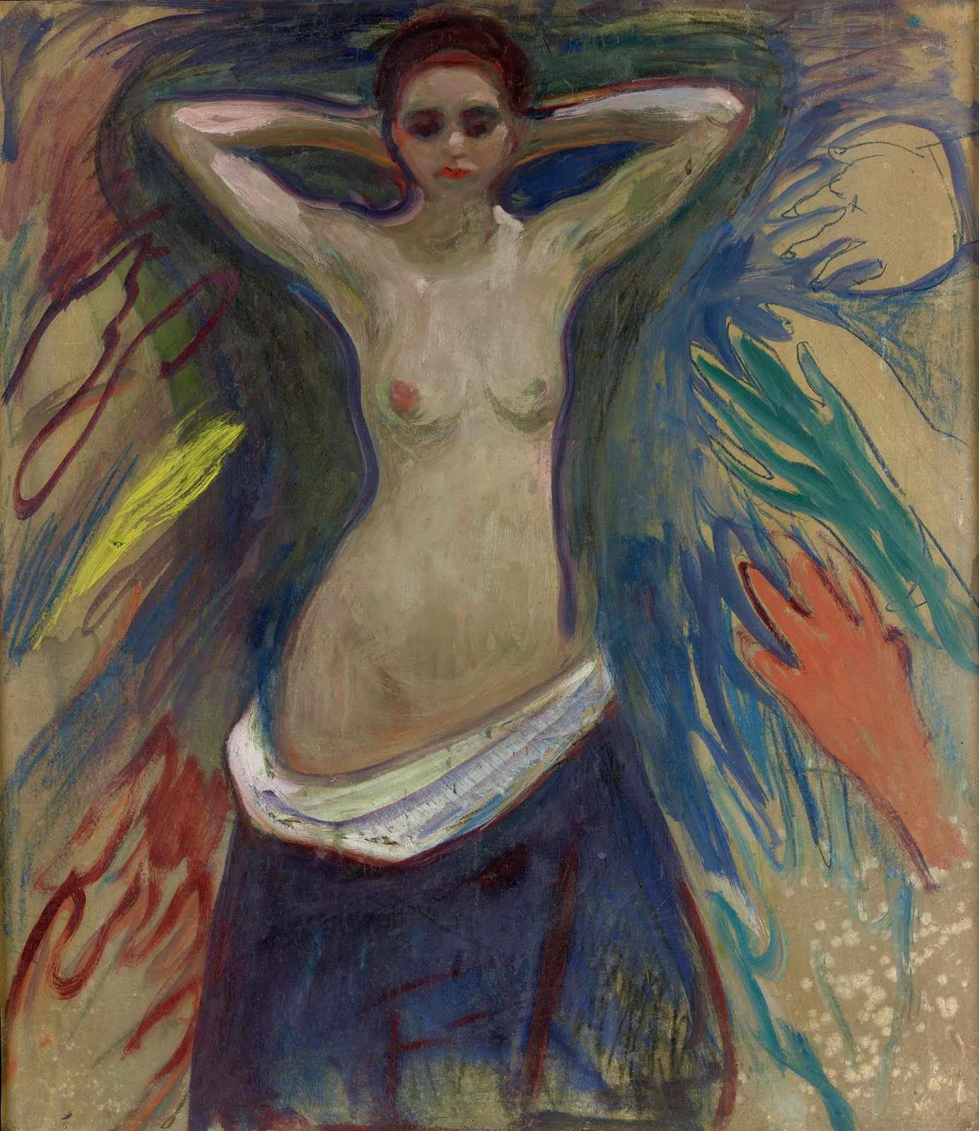 Expressive Nude Woman Wall Art | Modern Wall Art