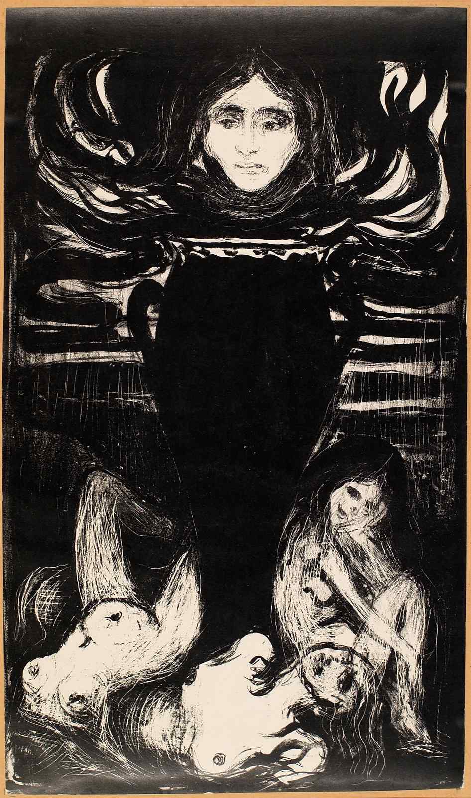 Mysterious Figure & Figures Wall Art | Art Nouveau Decor