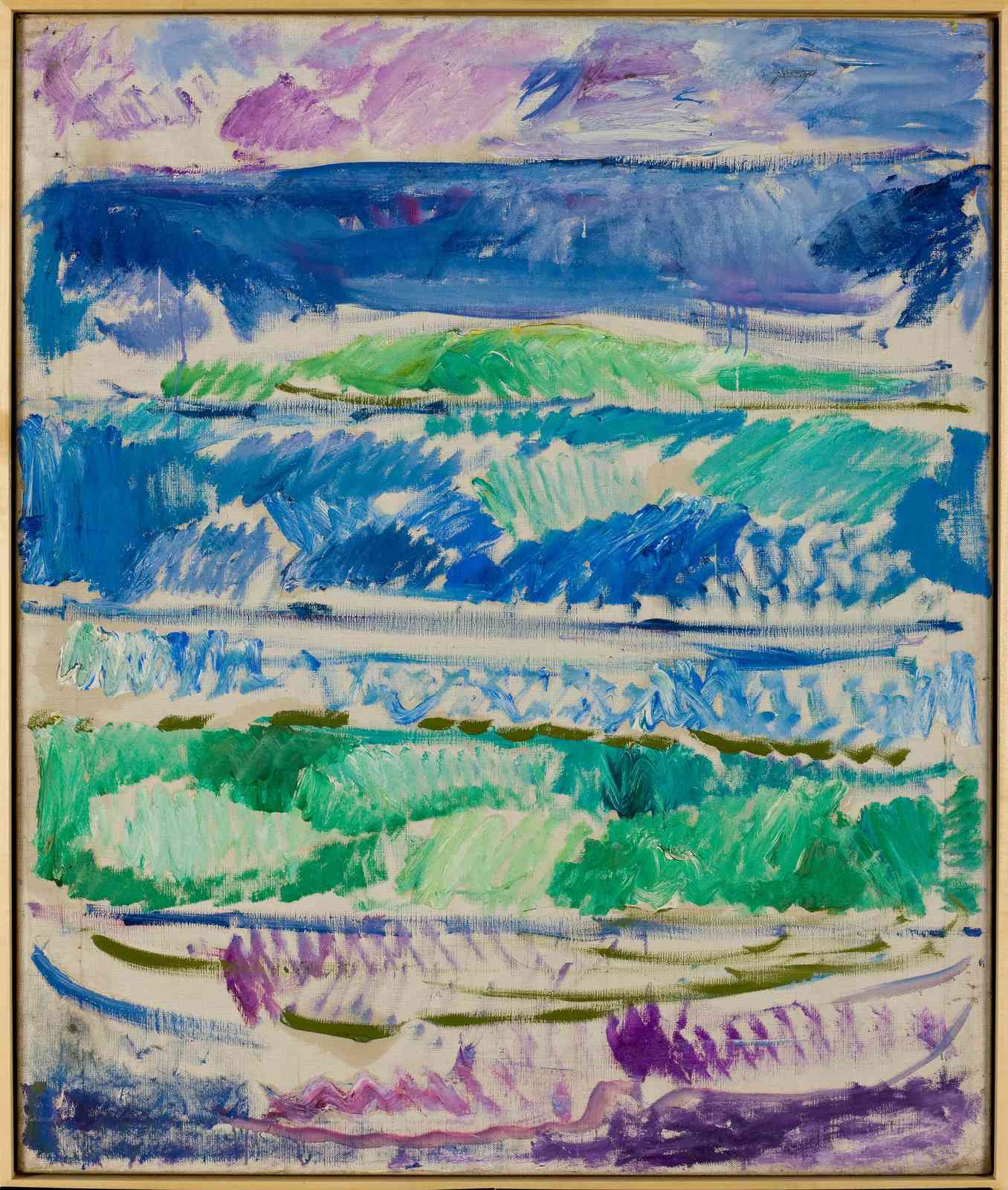 Abstract Coastal Blues & Greens Wall Art