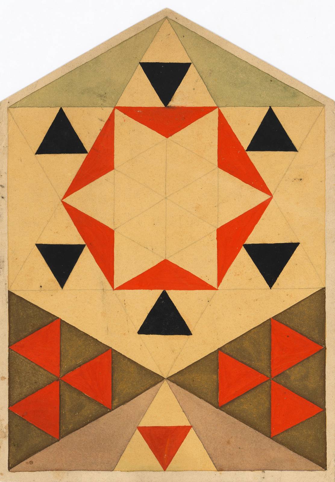 Geometric Star & Triangle Art Wall Art