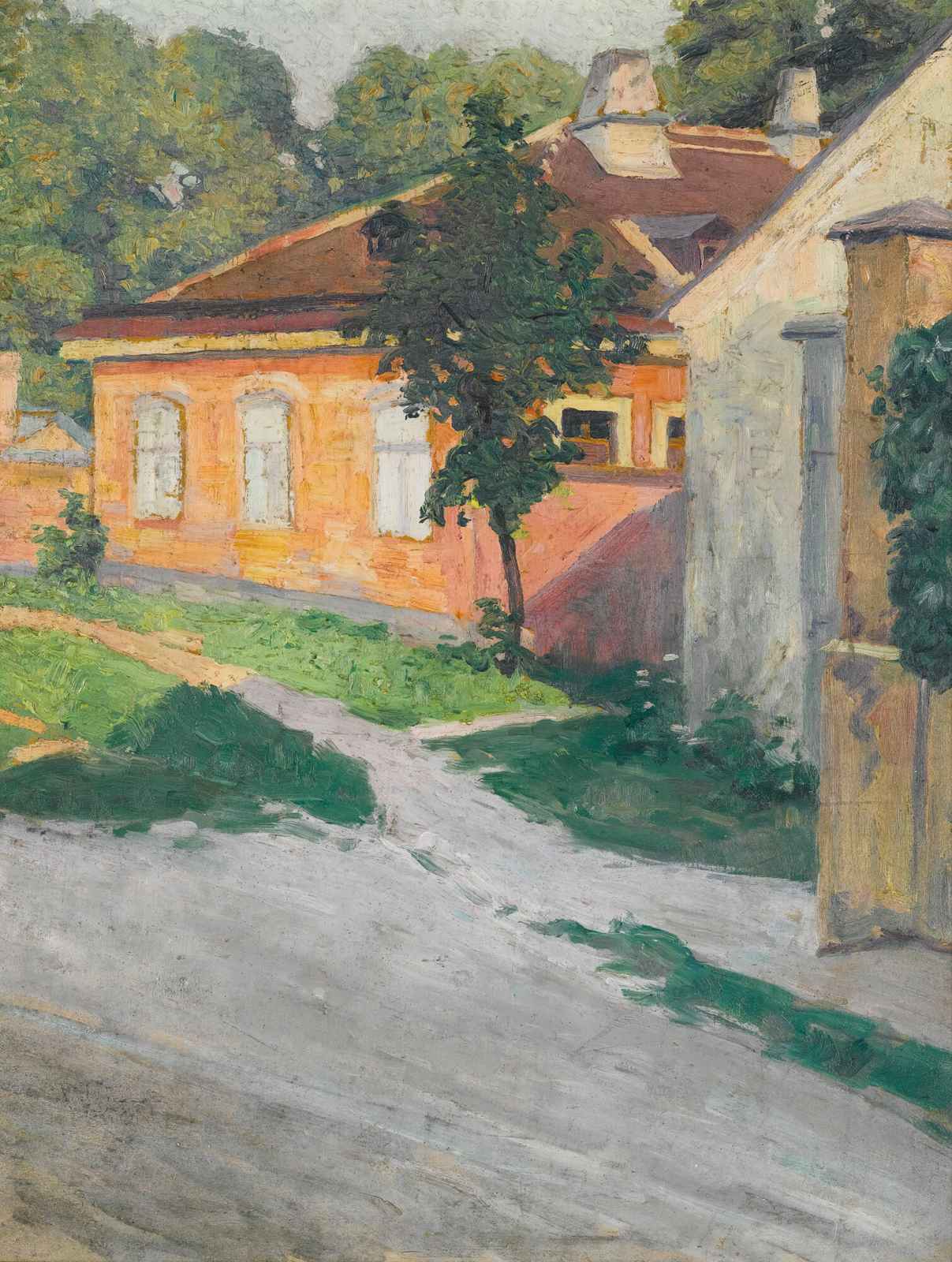 Serene Street Scene: Impressionist Landscape Wall Art