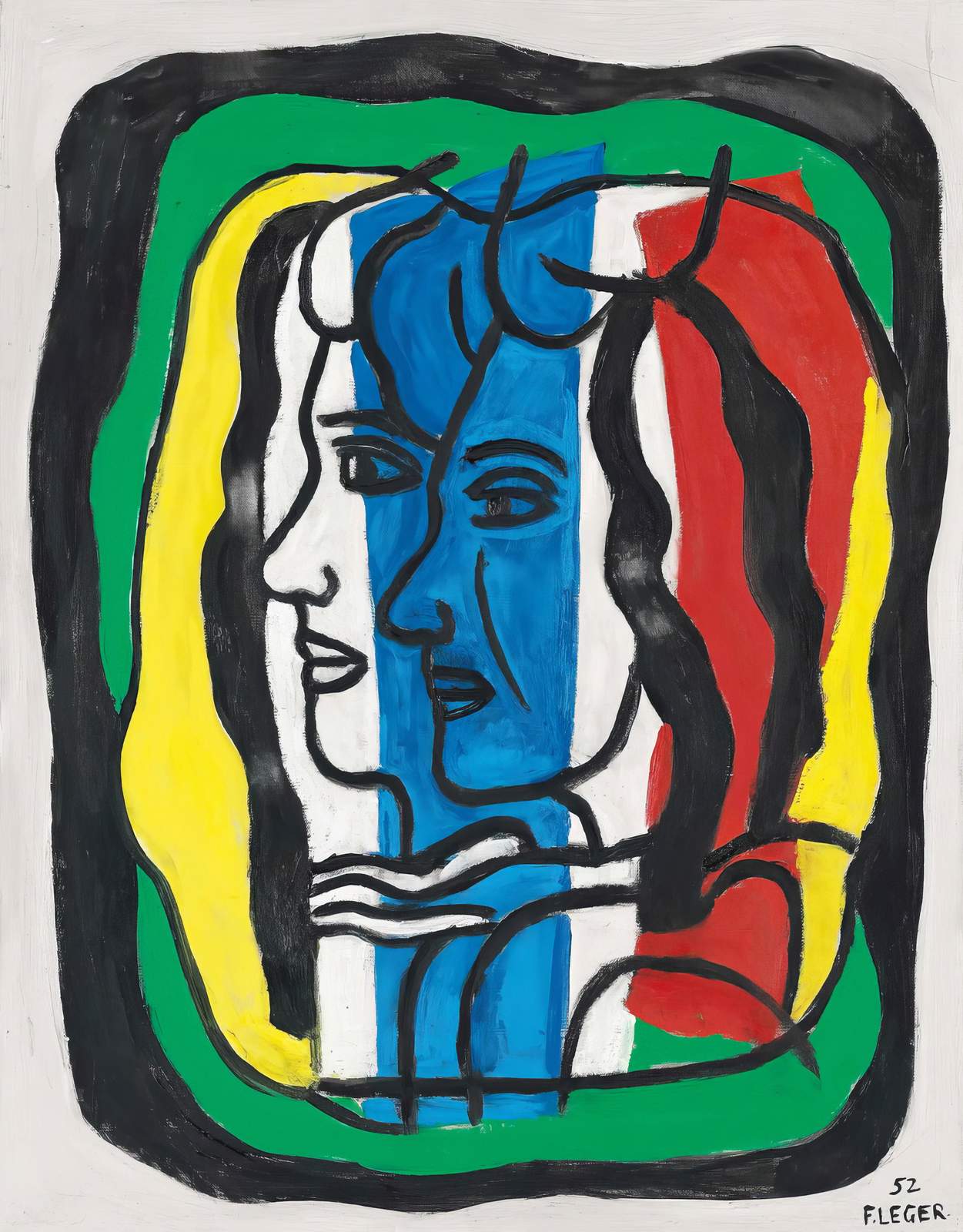 Bold Modern Faces Abstract Wall Art