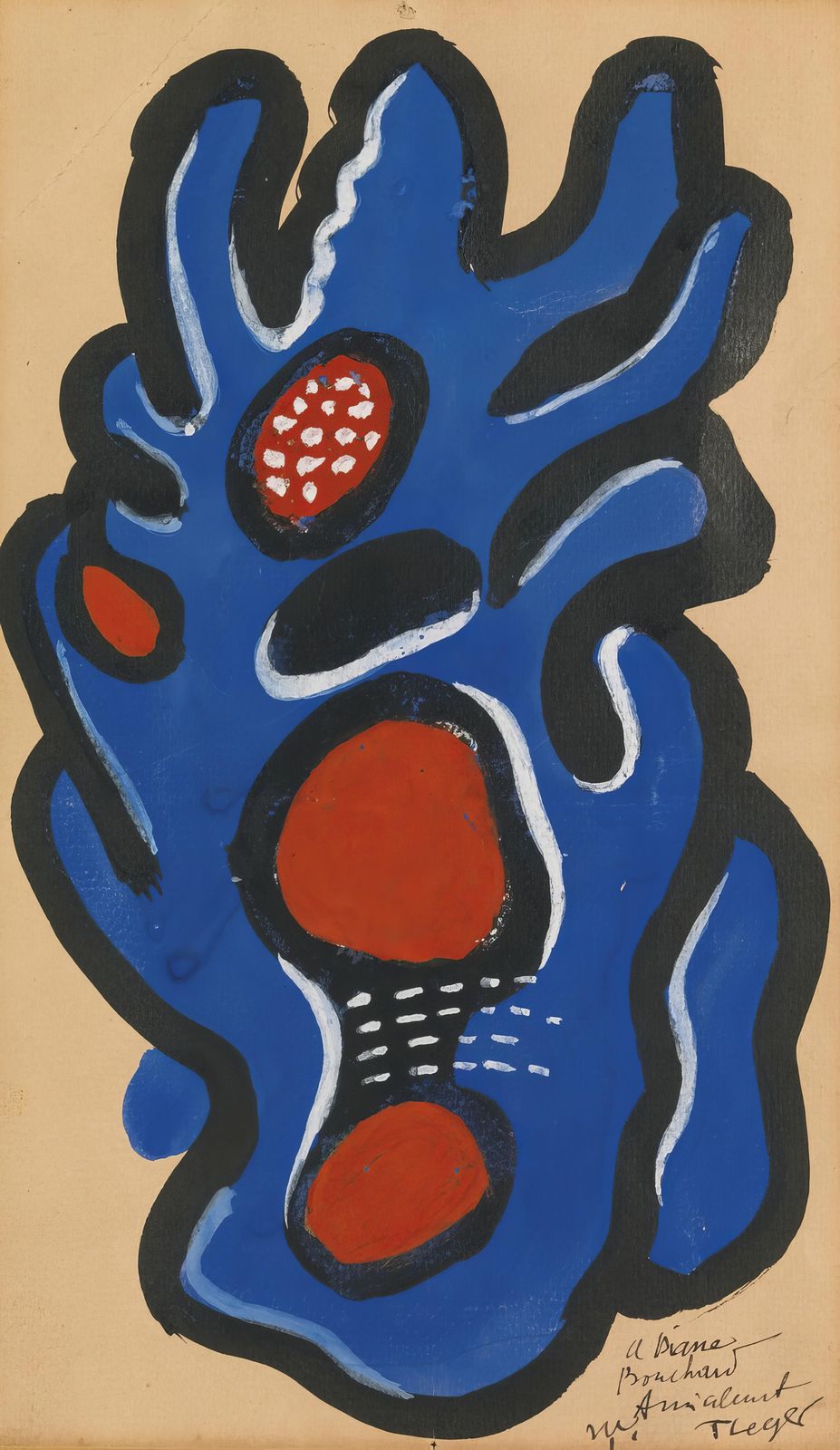 Abstract Blue & Red Fusion Wall Art