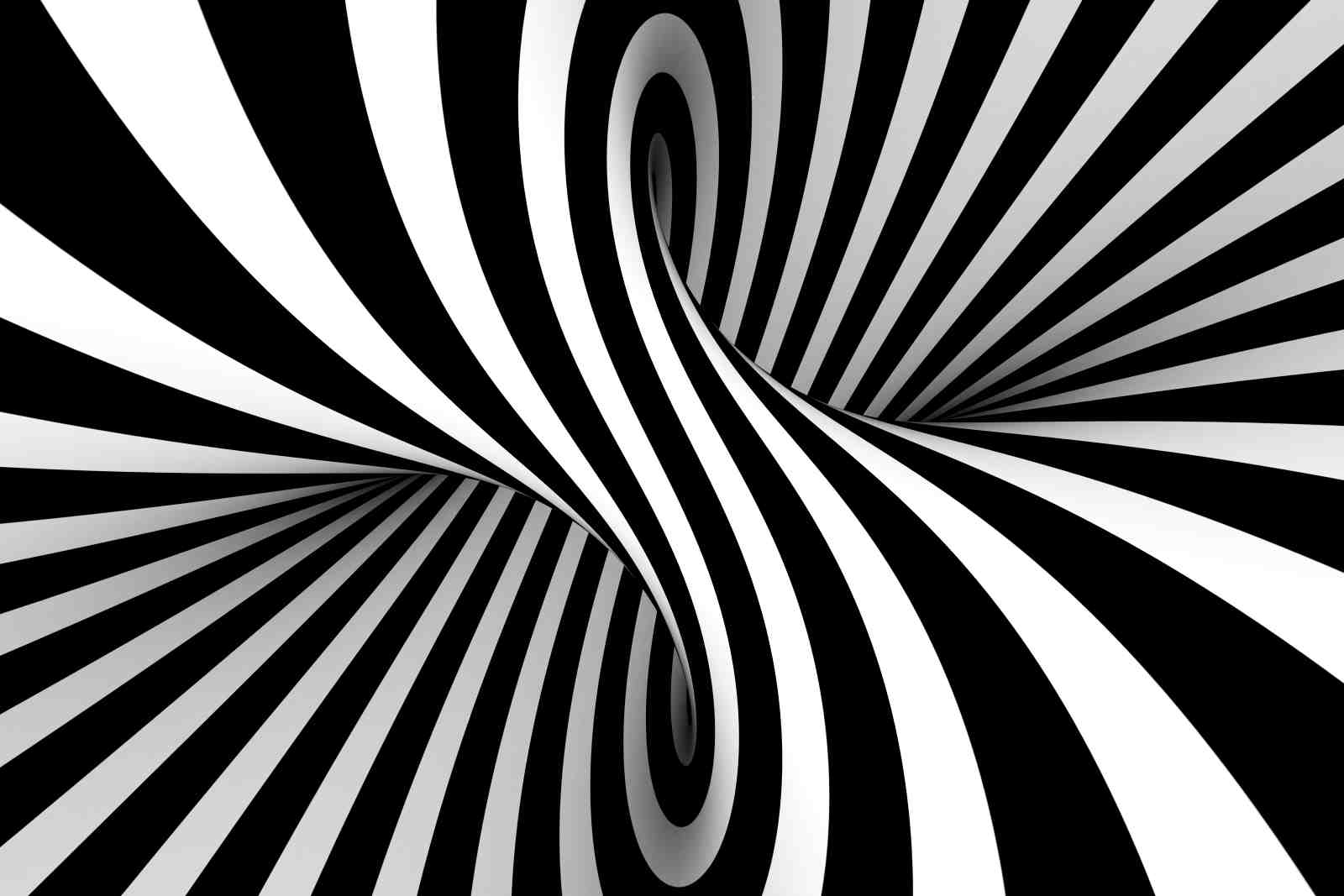Abstract Black & White Op Art Wall Art