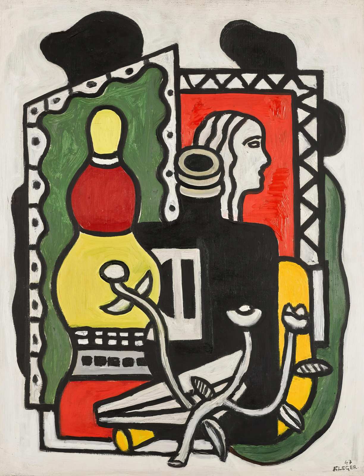 Modern Figures & Bowling Pin Wall Art