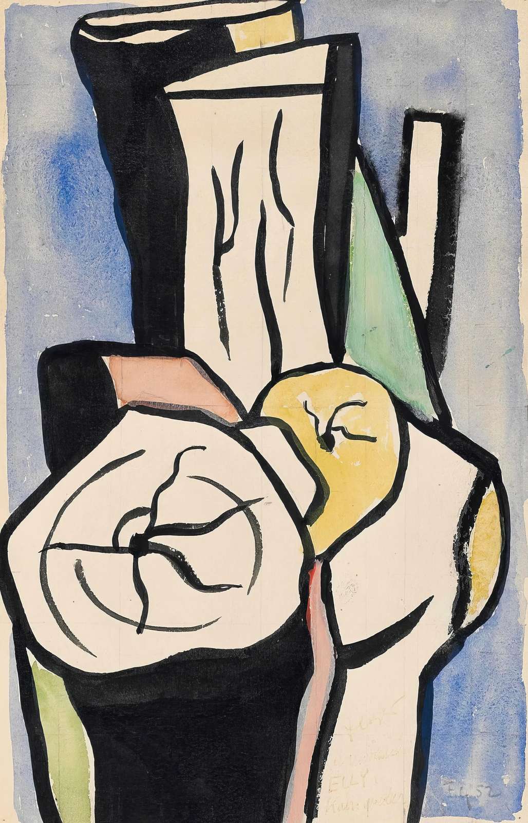 Abstract Still Life with Fruit Wall Art