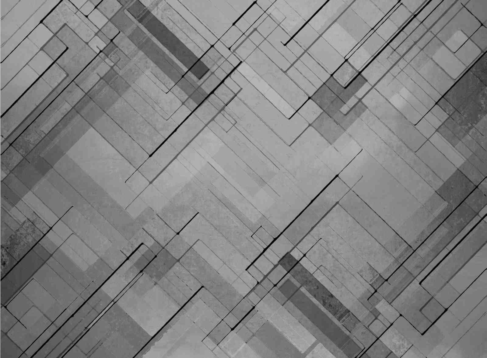 Modern Geometric Abstract Grey Wall Art