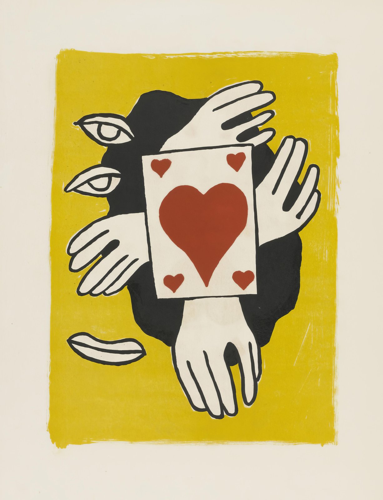 Surreal Heart Card Art Print